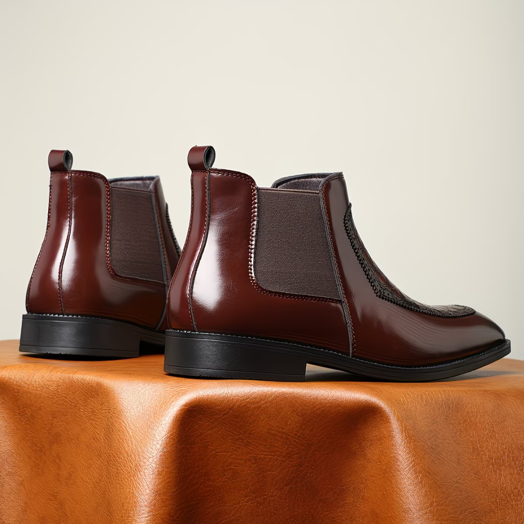 Vexlani Leather Chelsea Boots