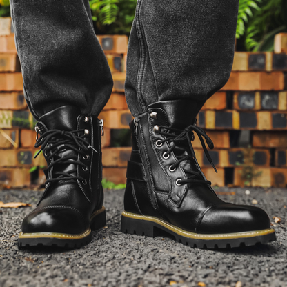 Hardline Leather Utility Boots