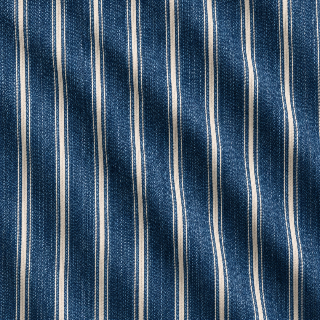 Vintage Mariner Straight-Leg Striped Pants