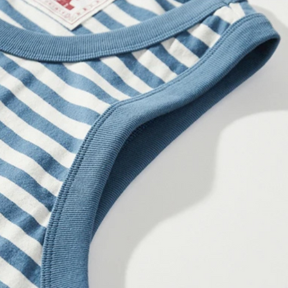Vintage Sailor Striped Tank Top