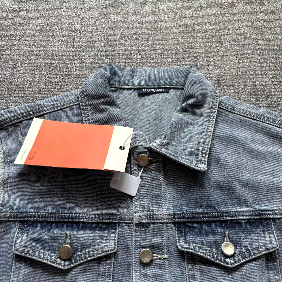Vintage Distressed Denim Vest