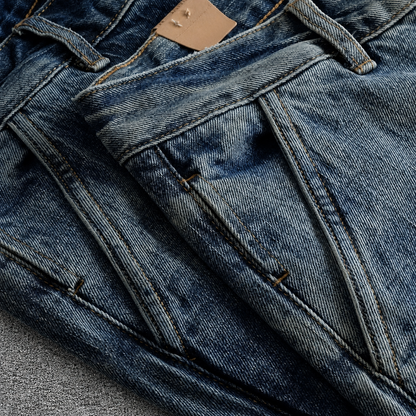 True Denim Double-Knee Utility Joggers