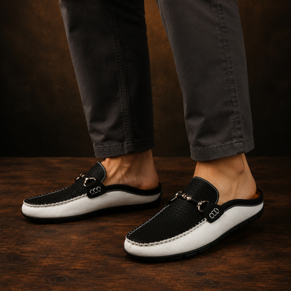 Alveroni Leather Mules