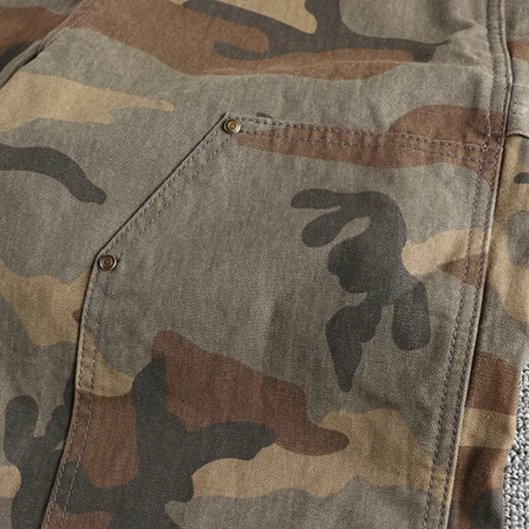 Vintage Camo Double-Knee Utility Pants
