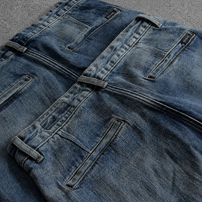 True Denim Double-Knee Utility Joggers