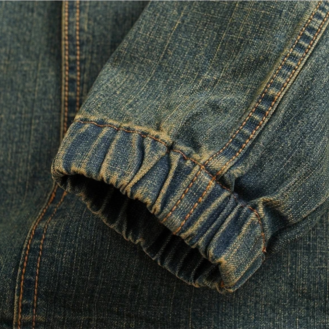 Vintage Washed Quarter-Zip Jacket