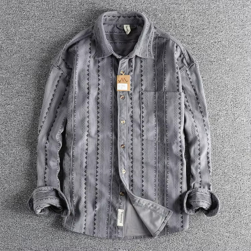 Savanna Stripe Cotton Shirt