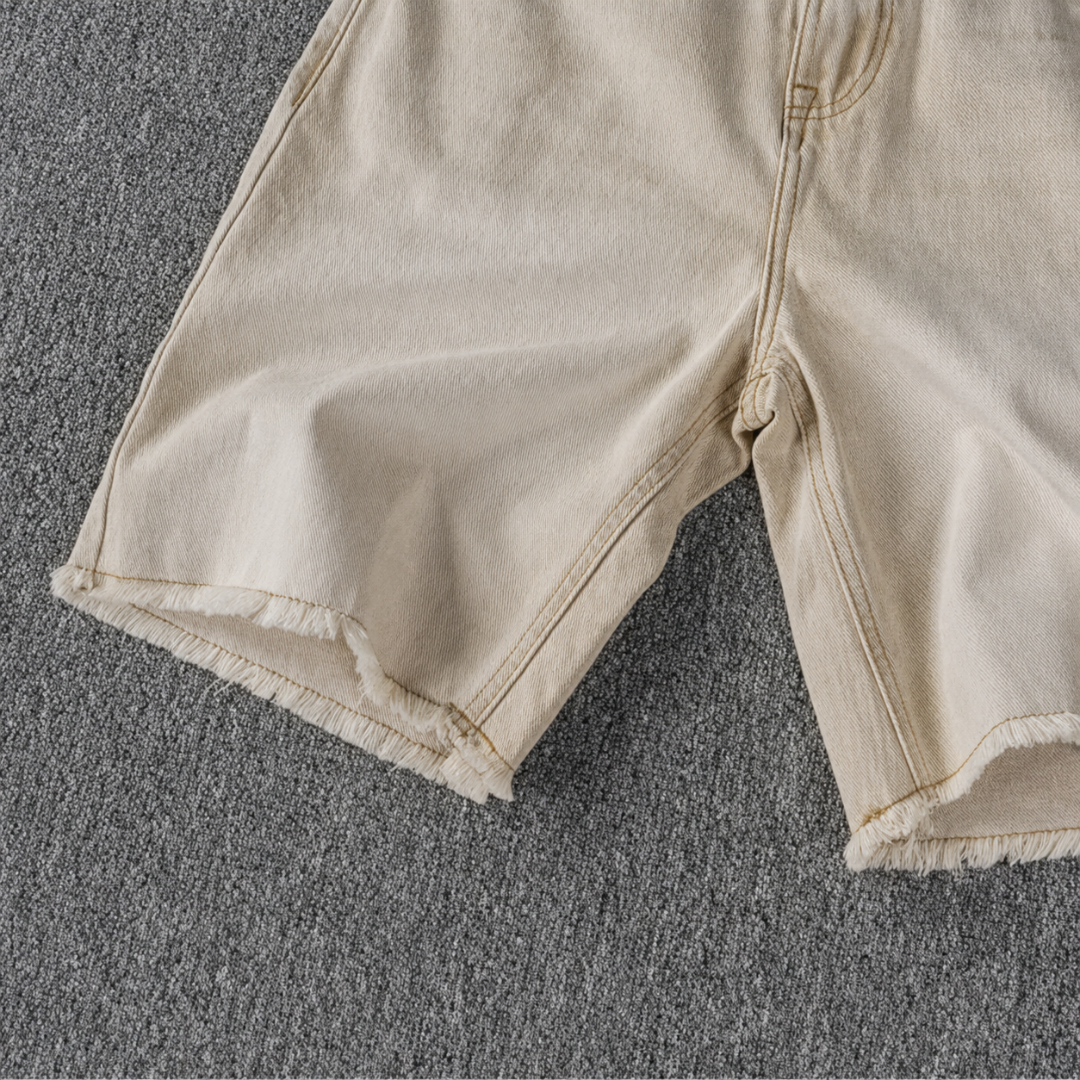 Vintage Hayes Raw-Hem Denim Shorts