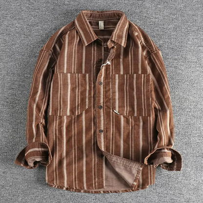 Vintage Ridge Striped Shirt