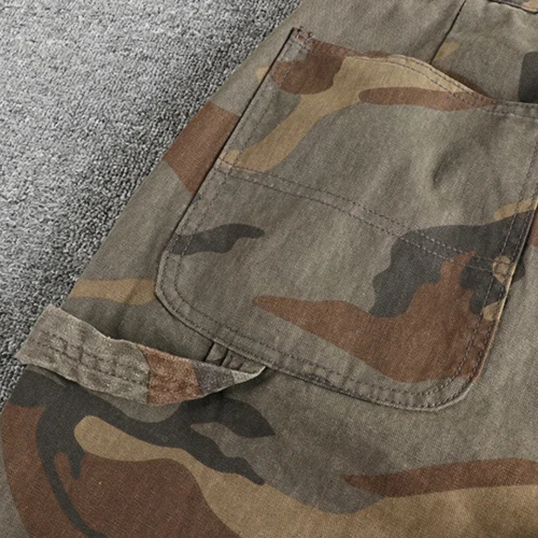 Vintage Camo Double-Knee Utility Pants