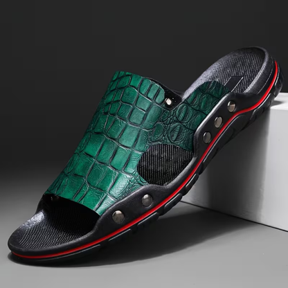 Ardion Croc-Embossed Slides