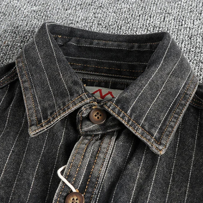 Vintage Charcoal Utility Shirt