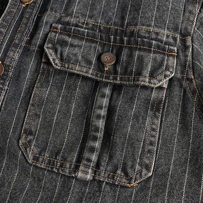 Vintage Charcoal Utility Shirt