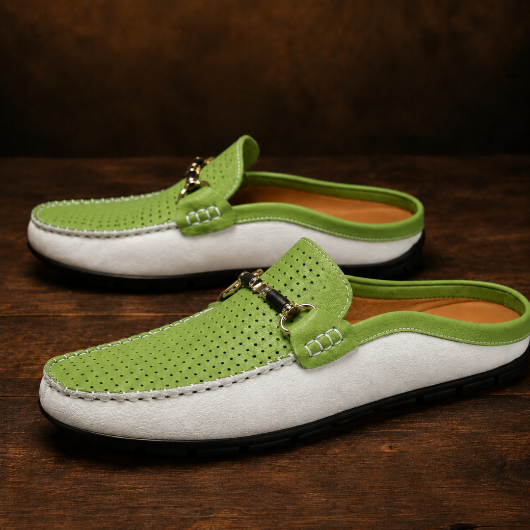 Alveroni Leather Mules