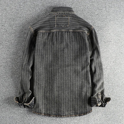 Vintage Charcoal Utility Shirt