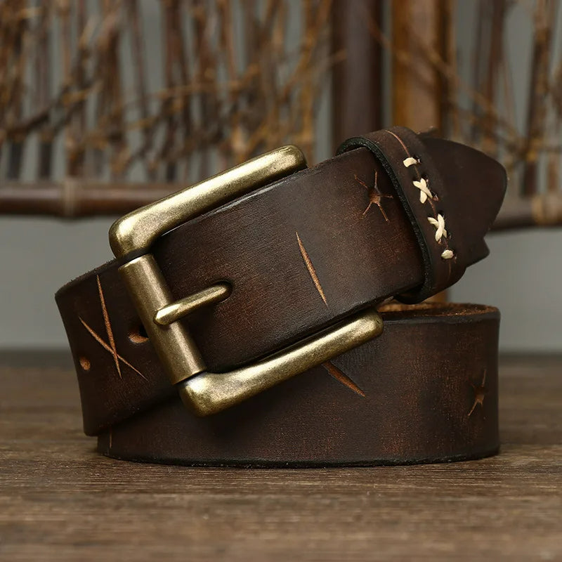 Rustic Outrider Leather Belt