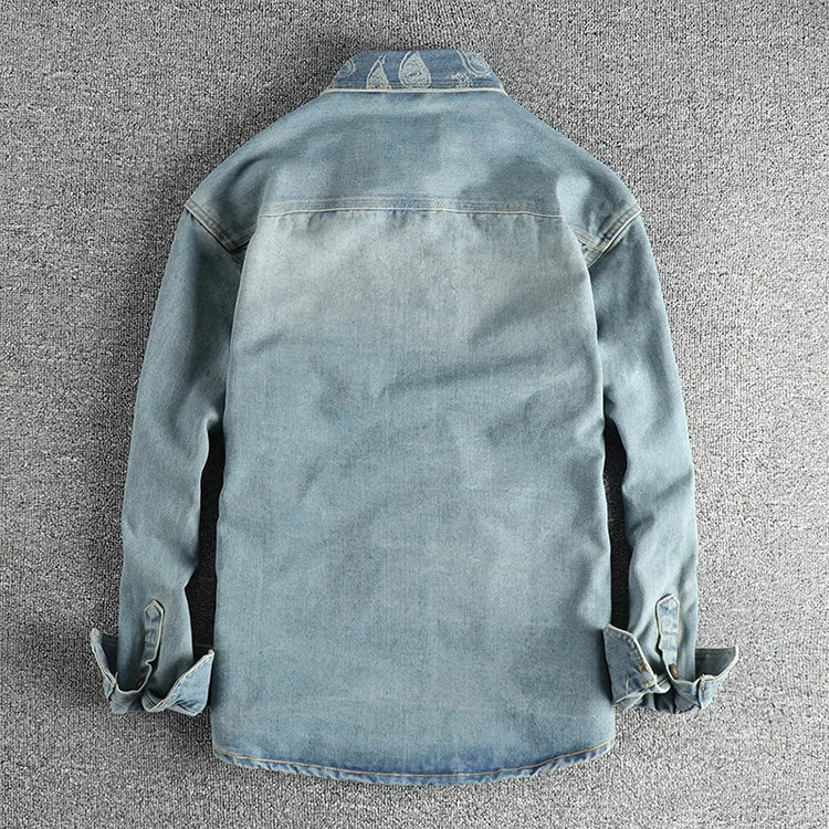 Vintage Paisley Utility Shirt