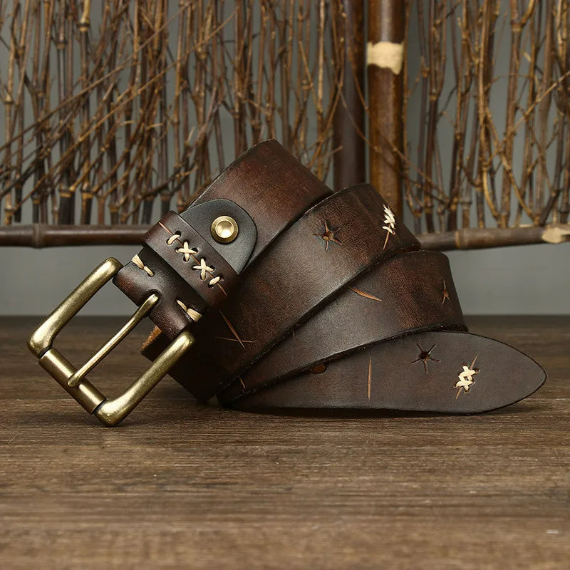 Rustic Outrider Leather Belt