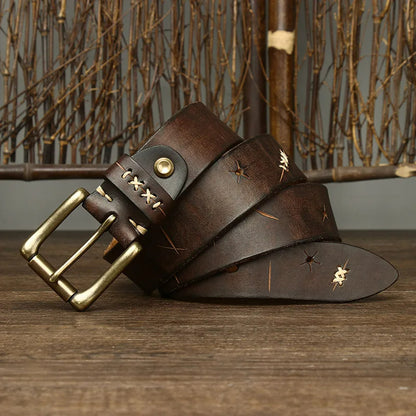 Rustic Outrider Leather Belt