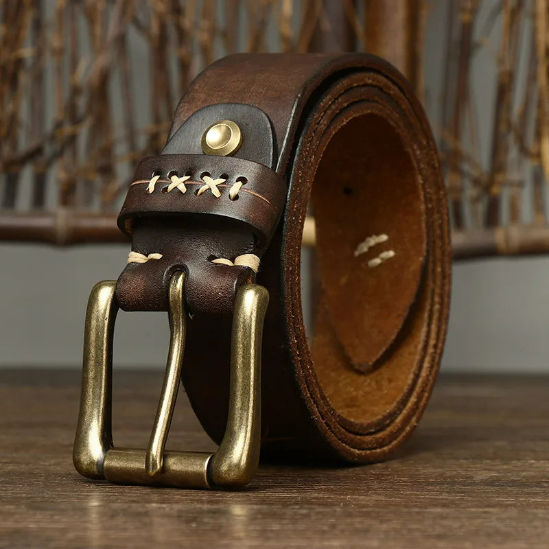 Rustic Outrider Leather Belt