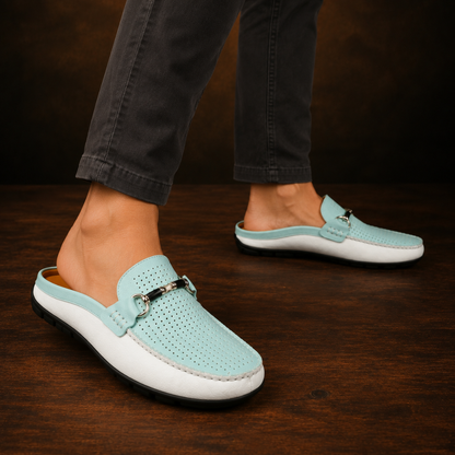 Alveroni Leather Mules